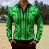 Camicia Lunga con Fantasia Barocca di Lusso, Elegante Top Moda Uomo
