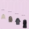 Clothes Dust-proof Bag Transparent Three-dimensional Clothing Dust-proof Cover Suit Cover Coat Dust-proof Printing Hanging Bag YSXX