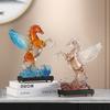 Transparent Pegasus Figurine Resin Handicrafts Simulation Animal Sculpture Horse Statue Color Gradient Home Decoration