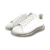 Alexander Mcqueen Oversized Sneaker Cow Leather Low Top Stylish Skateboarding Shoes Men's White 604232WHX989000