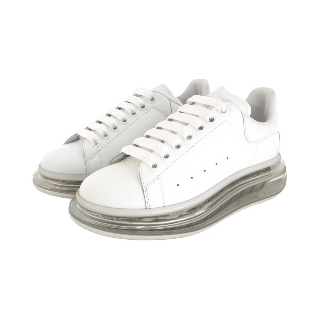 Alexander Mcqueen Oversized Sneaker Cow Leather Low Top Stylish Skateboarding Shoes Men's White 604232WHX989000