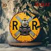 Vintage Rustic Metal Train Wall Sign 2D Flat Retro Tin Art Decor for Garage Bar Man Cave 8x12 Inch