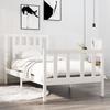 VidaXL Bed Frames White Solid Wood 90x190 Cm Single 3104094