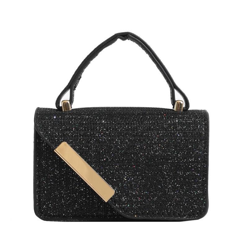 Fashion Plaid Mini Handbag Women Bags 2024 Spring New Popular Chain Shoulder Messenger Bag чёрный