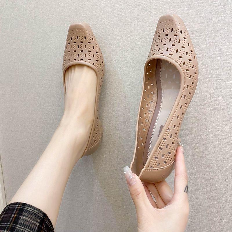 

мода 2024 Летняя мода Женская обувь Полые женские повседневные сандалии средней длины 36 хаки