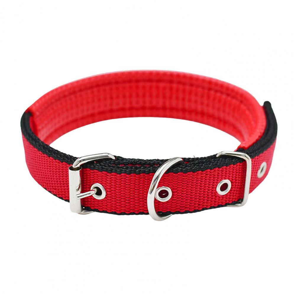 Dog Collars Nylon Adjustable Dog Neck Circle Longlasting Pet Neck Strap With Traction Ring Teddy Keji Pitbull Pet Supplies