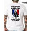 Men's French Revolution T-Shirt with French Shield Emblem & "Don't Be Afraid of Who I Am/N'ayez Pas De Ce Que Je Suis" Slogan - Breathable Cotton