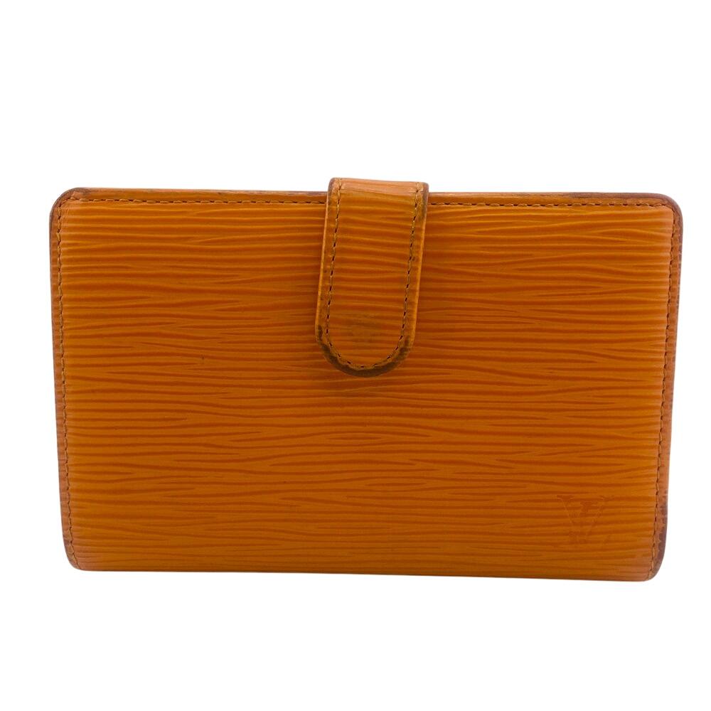 LOUIS VUITTON M6324H Epi Epi Portomonet Bie-Vienova Bifold Wallet Orange Epi Women Used