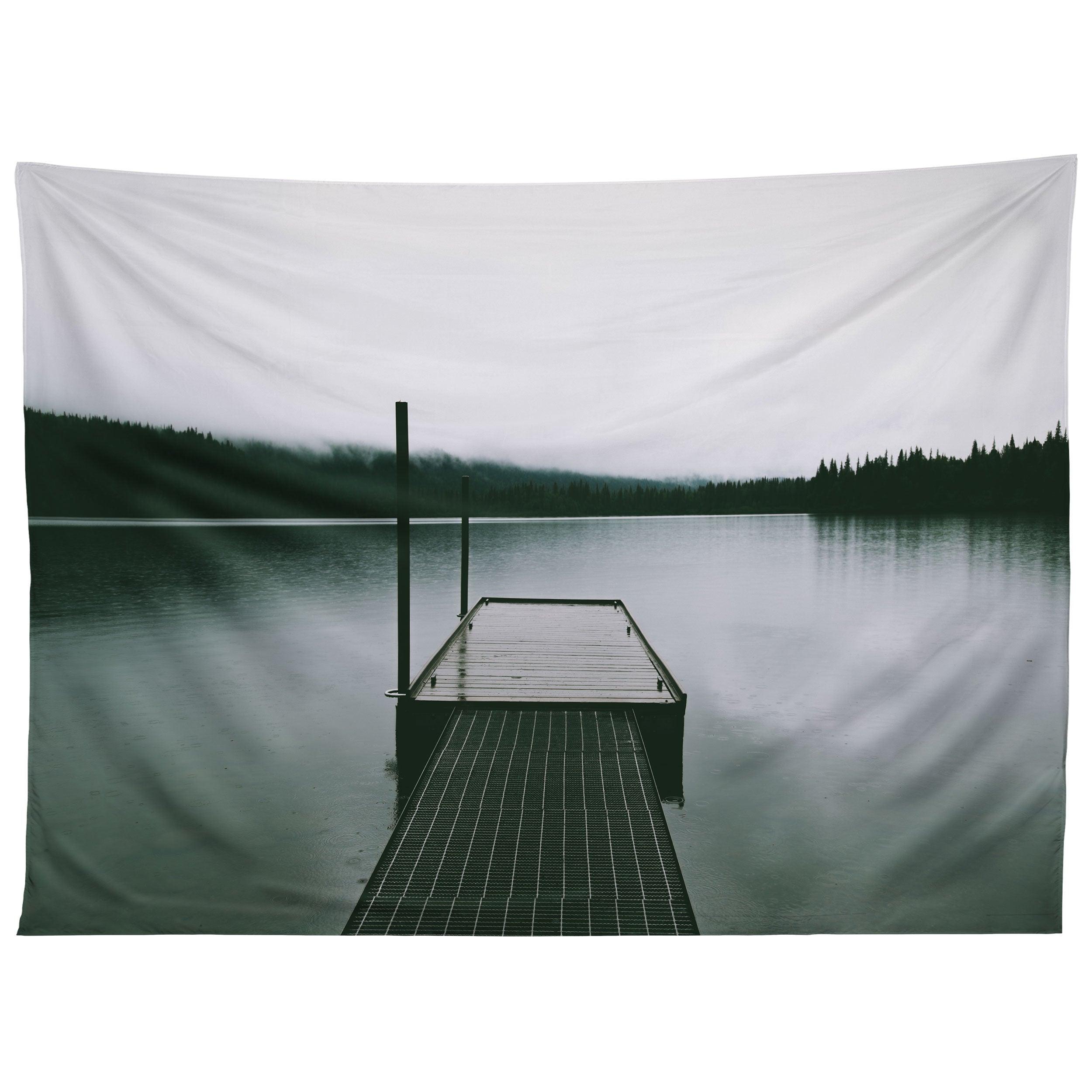 MOODY LAKE DOCK tapestry 75x100