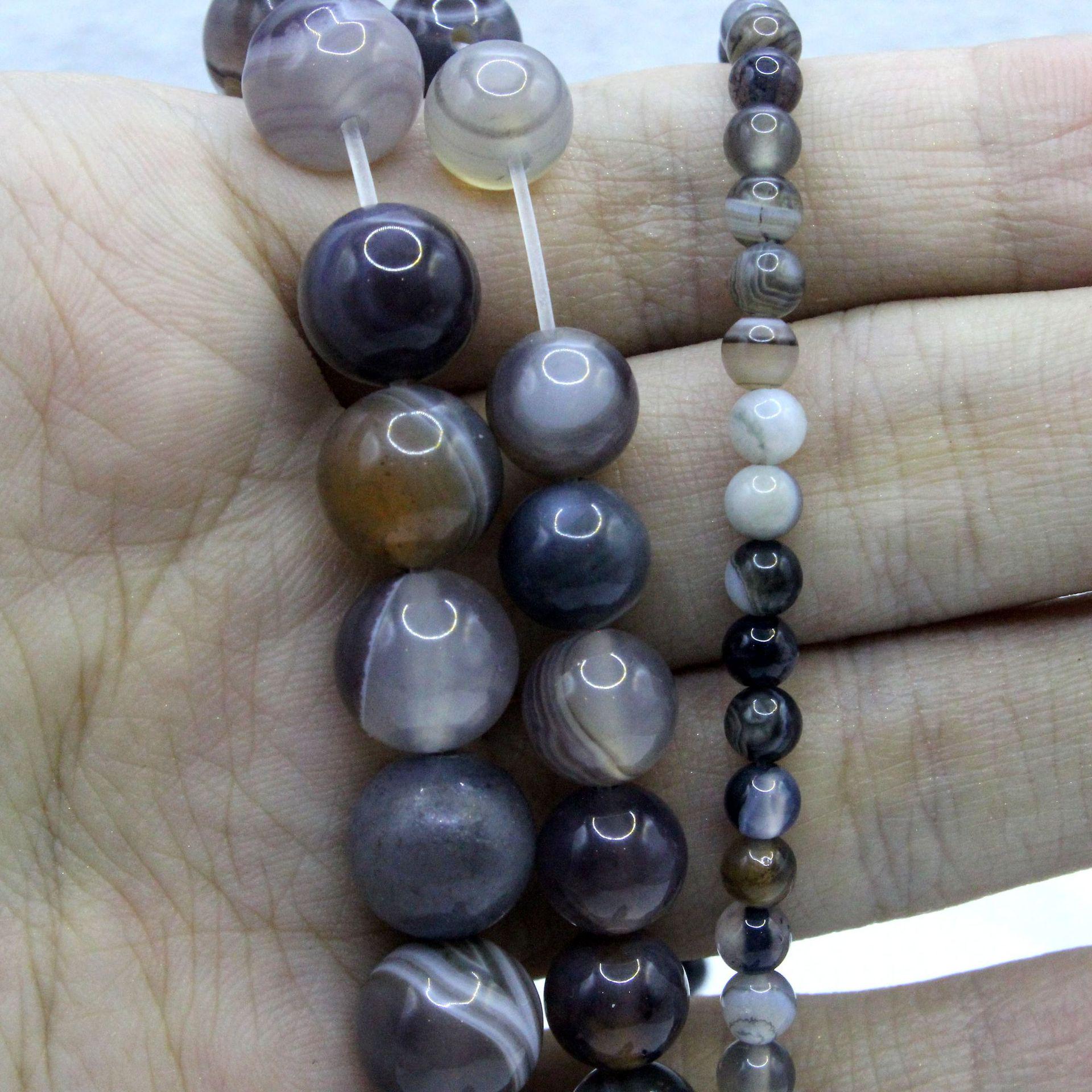 

Persian Gulf Round Agate Beads for DIY Jewelry & Accessories 4mm/strand [Approx. 90 beads]
