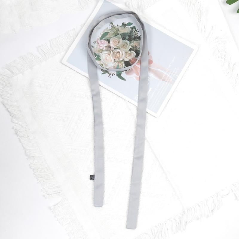 160cm X 2.5cm Women Long Solid Color Skinny Silk-Like Scarf Tie Anti-Wrinkle Carves Wraps Satin Ribbons Headbands Neckerchief