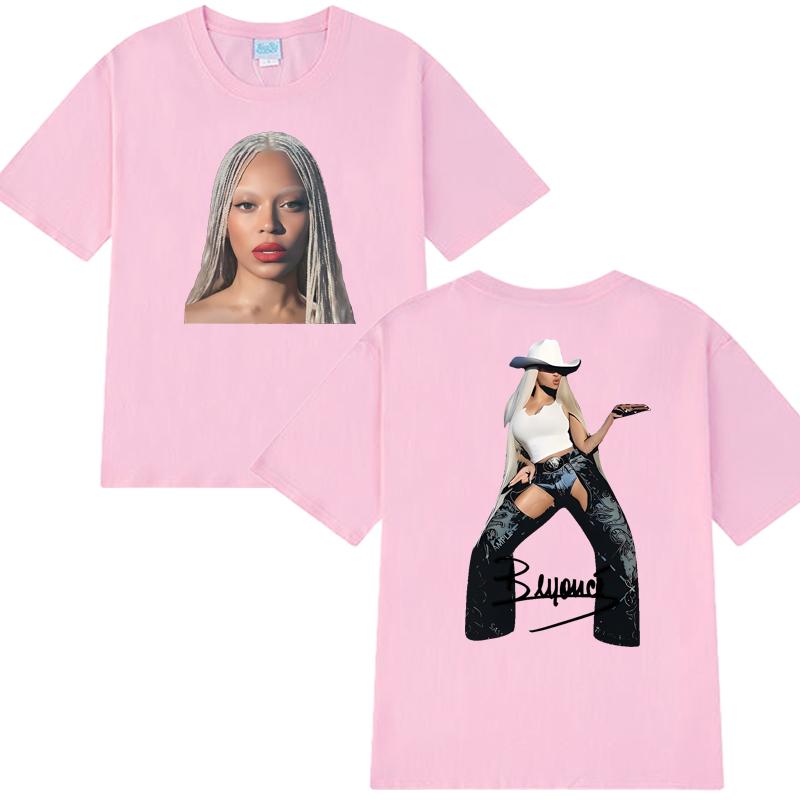 Hot Sale Beyonce Cowboy Carter Tour 2025 black T shirt Unisex Women Fashion Y2k Tops Unisex Oversized Cotton short sleeve Tshirts