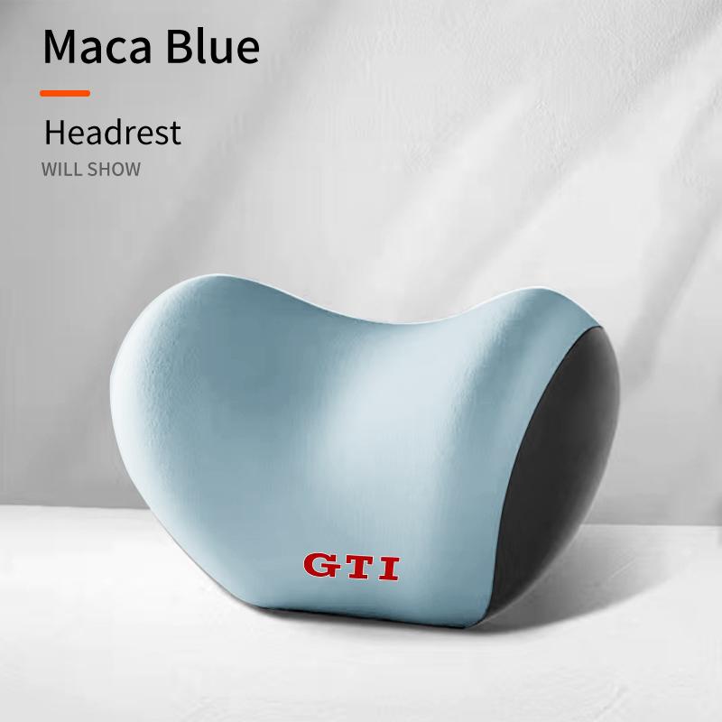 2026 Hot For Volkswagen VW Car Lumbar Back Support Headrest Neck Pillow Car Seat Cushion For Volkswagen VW Golf GTI Polo Passat