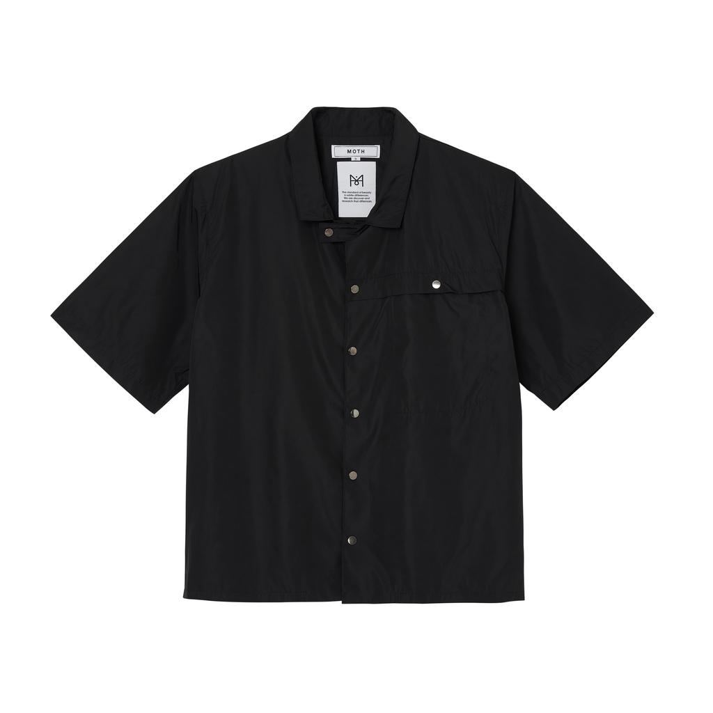 Moseu Utility Memory Collar ½ Shirt_Black