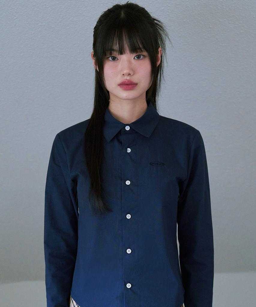 Epeueidi Crop Shirt (Navy)