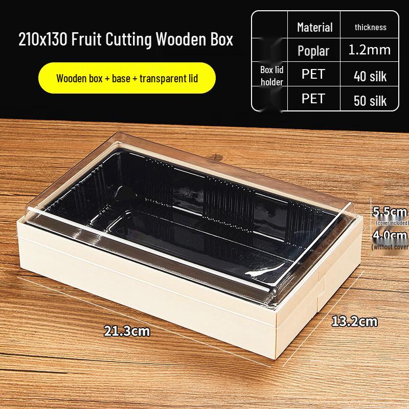 Elegant Transparent Disposable 4-Compartment Fruit Box