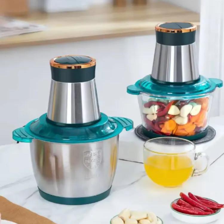 Fixed Mixer Electric Kitchen Vegetables and Fruits, Green, Gold