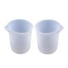 100ML Silicone Measuring Cup Graduated Beaker Epoxy Resin Glue Tools Reused Silicone Round Stirring Rod Measuring Tools