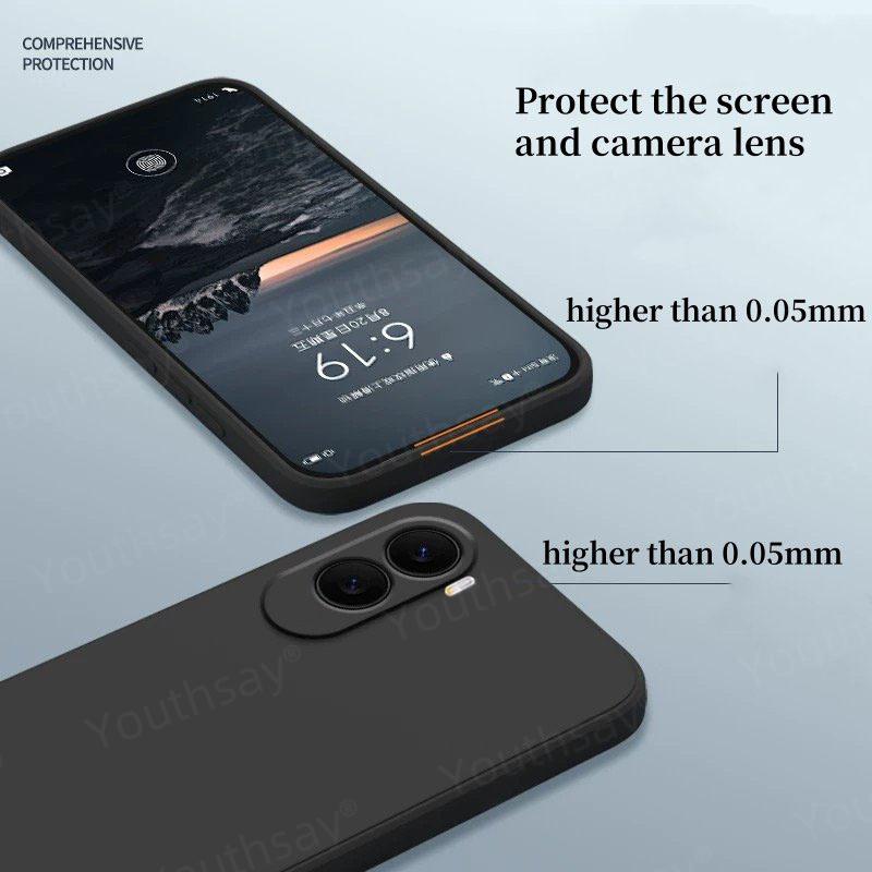 Luxury Case Poco M7 4G Cover Case For Xiaomi Poco M7 Fundas Coque Liquid Silicone Soft Phone Back Case Poco M7