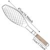 Mesh Design Roasting Fish Basket Nonstick Surface Portable Grilling Basket DIY Cooking Flexible Net Vegetable Basket Camping BBQ