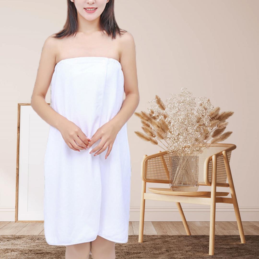 Factory Manufacturers Super Dry Adjustable Microfiber Women s Beach Towel Wrap 80*140cm&40GSM белый