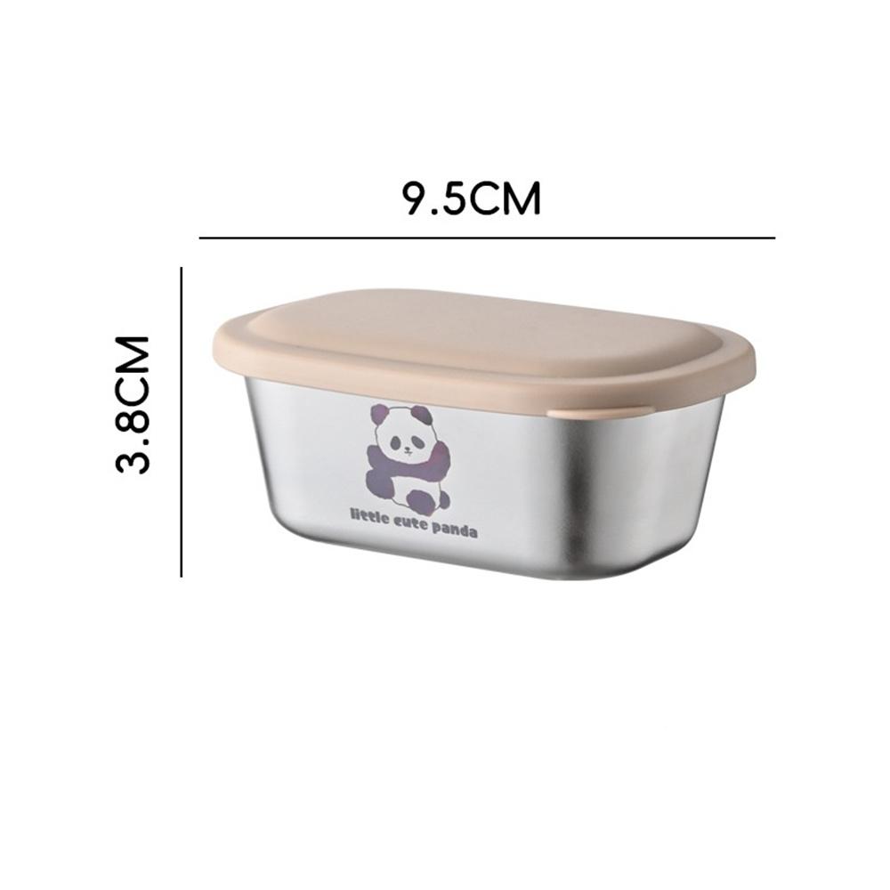 Rectangular 304 Stainless Steel Salad Dressing Containers For Lunch Box Picnic Portable Sauce Cup Seasoning Condiment Container 1280₽