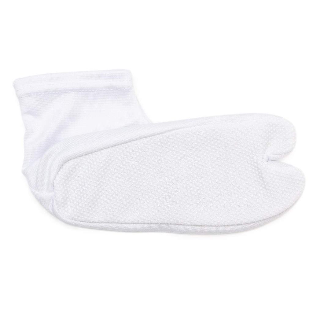 KYOETSU Embroidered Tabi Socks with Japanese Pattern and Tabi Cover Girls' Non-Slip (Sizes 21-22cm, C. Bell)