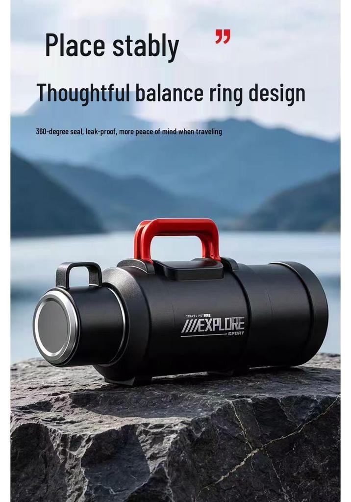 316 Stainless Steel Outdoor Thermos Flask - Large Capacity Portable Sports & Camping Water Bottle