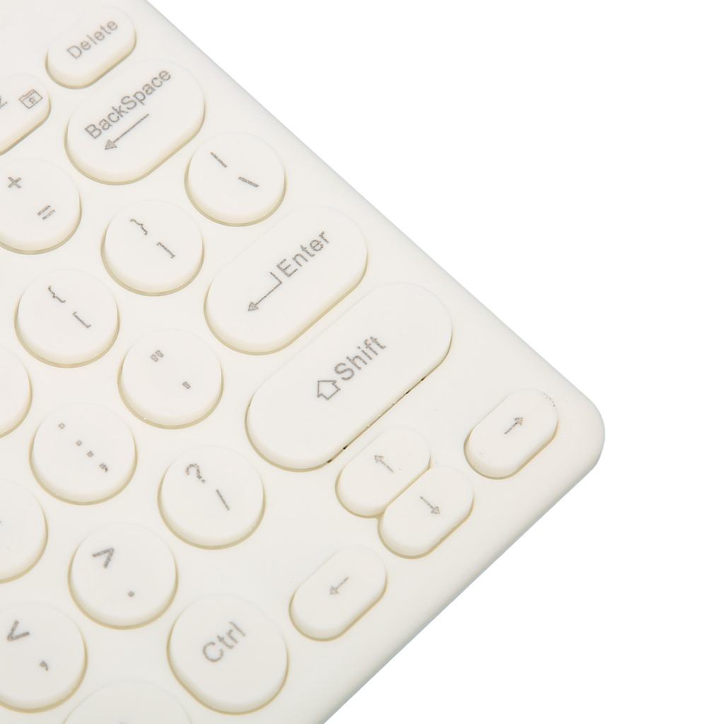 Keyboard Mouse Combo Comfortable Ergonomics Power Saving 78 Keys Round Keycap 4 Mouse Buttons Wired Computer Supplies