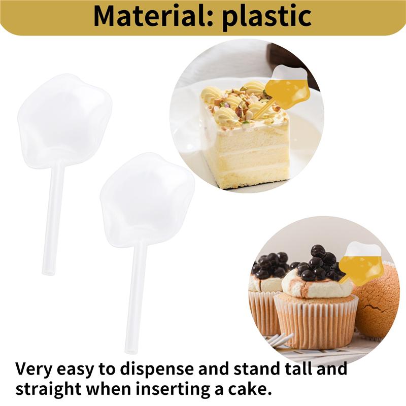 B-Est 50Pcs 4ML Cupcakes Disposable Plastic Transfer Pipettes Liquid Dropper For Chocolate Or Strawberries