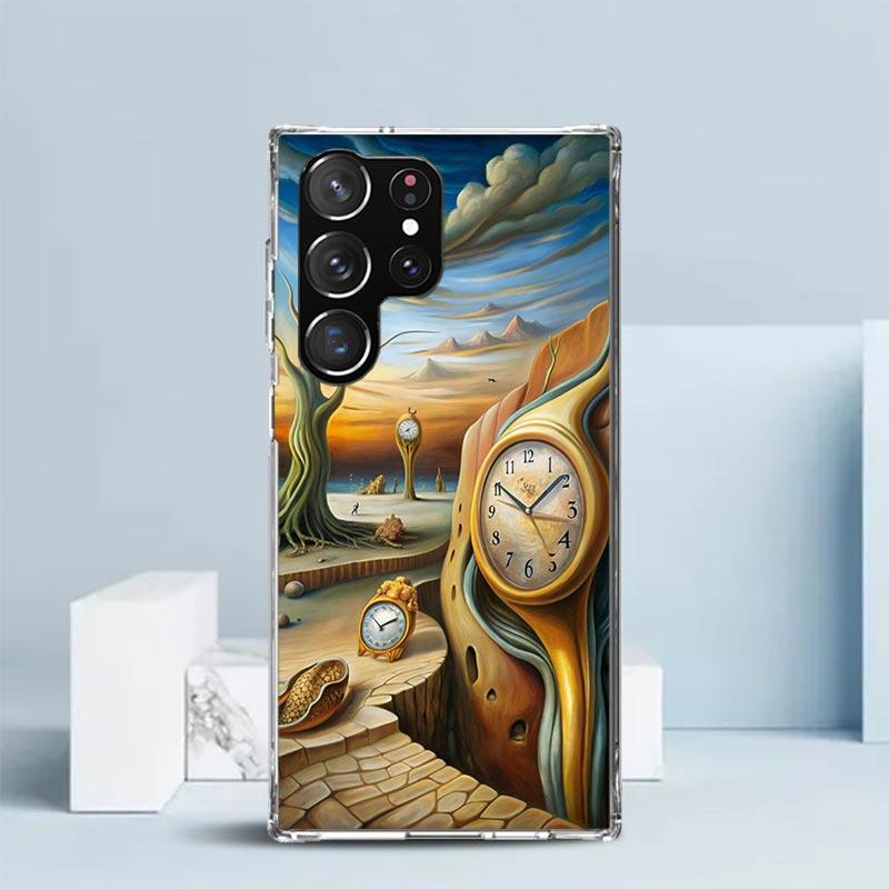 Salvador Dali Art Phone Case For Samsung Galaxy S24 S25 Edge S26 Ultra S22 S23 Plus S21 + S20 FE Soft TPU Back Cover Galaxy S22