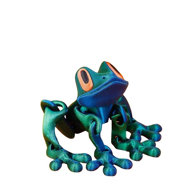 

3D Печать Магнитная Присоска Лягушка Магнит на Холодильник Подвижное Украшение Светящаяся Игрушка Лягушка Милый Оригинальный Креатив Домашнее Украшение