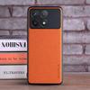 Case for Poco X6 Pro X6 Coque Luxury Textile Leather Skin Phone Cover Funda for Xiaomi Poco X6 Pro Case Capa