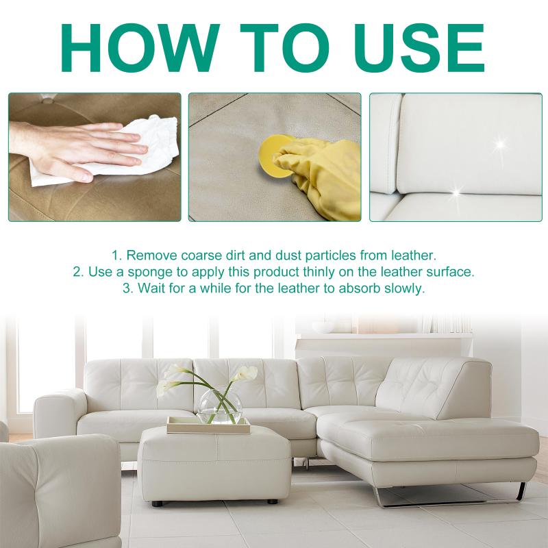 Leather Sofa Repair Cream Sofa Scratch Cracks Paint Repair Polishing Decontamination Maintenance Refurbishment Leather Care Wax