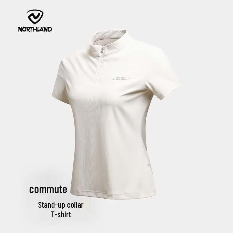 NORTHLAND Women s Kali Stand-up Collar Short Sleeve T-shirt 160/84A