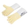 1 Pair Aluminum Foil Gloves High Temp Resistance Heat Insulation Gloves for Industrial Welding Fire Fighting