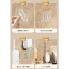 Toilet Brush with 16 Refill 43cm Long Handle Toilet Brush with Wall Mounted Holder 360° Deep Cleaning Toilets Scrubber Kit for Bathtub Sink Tile Wash