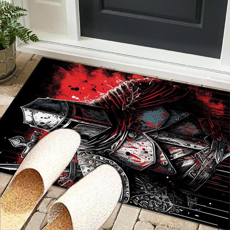 Knights Templar Symbol Office Rug Chair Mat, Game Carpet, Suitable for Front Door, Bedroom, Living Room, Desk, Holiday Gift
