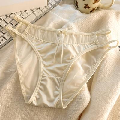 Sexy Aushöhlen Mädchen Unterwäsche Frauen Slips Mesh Höschen Niedrige Taille Unterhose Dünnen Gürtel Dreieck Höschen Weiblich