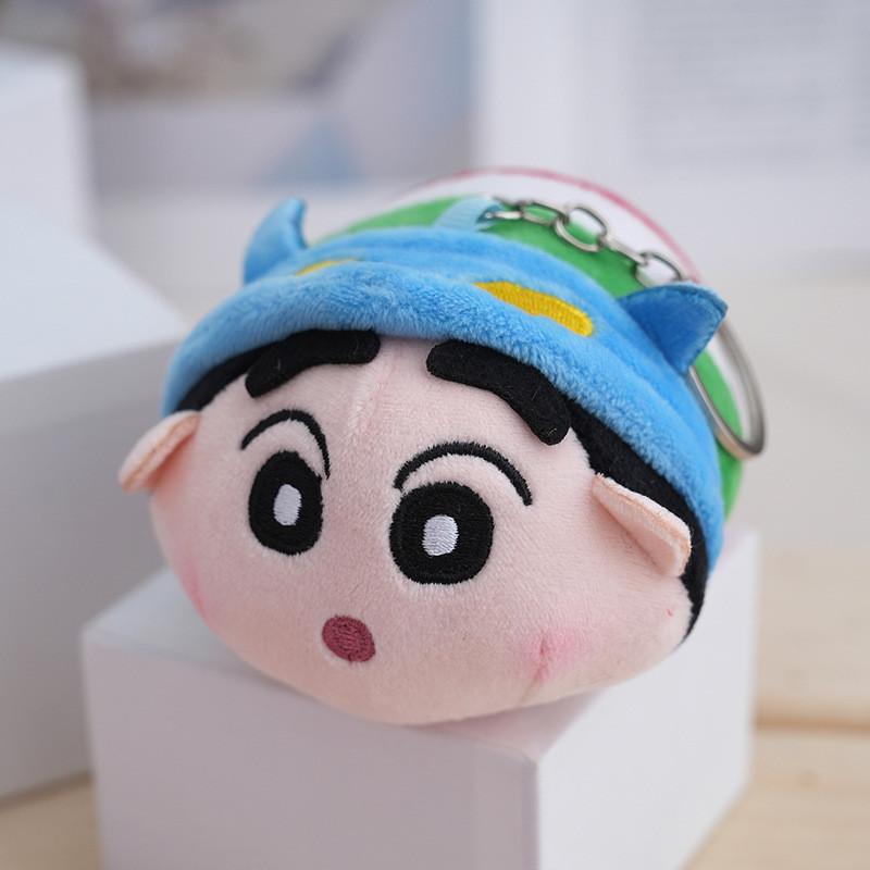 Adorable Plush Keychain Crayon Shin-chan Tail Backpack Accessory In Soft Pp Cotton