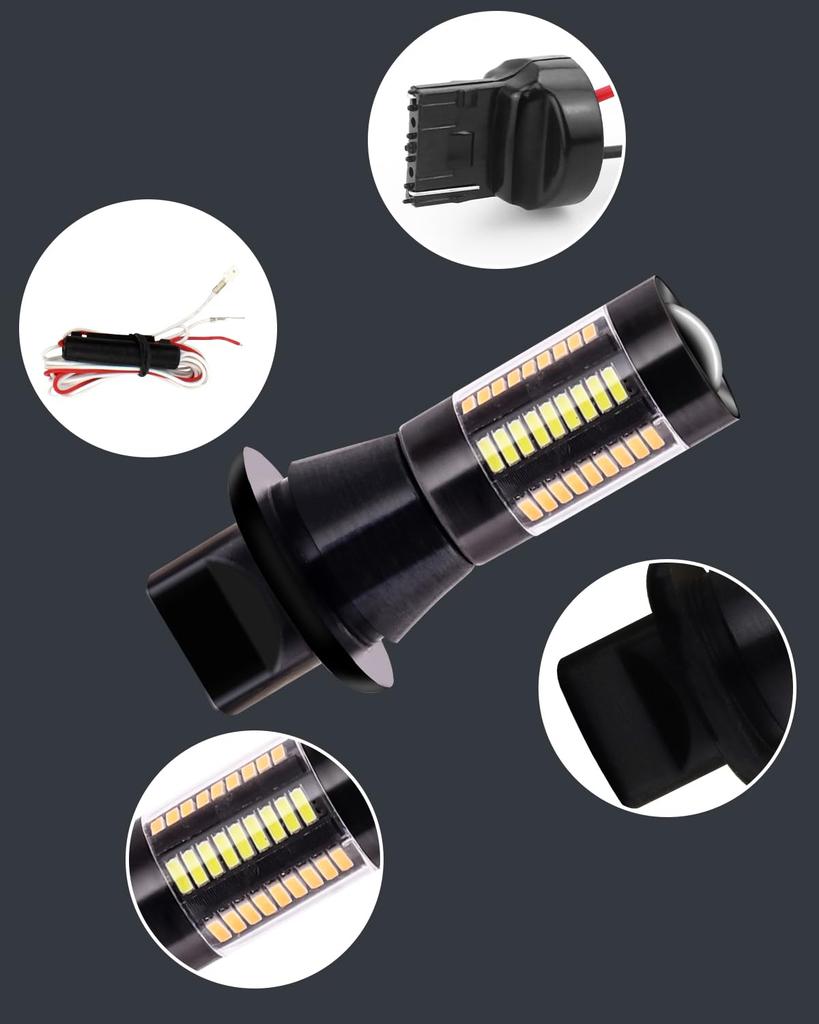 Ygmylandbb T20 Turn Signal Position Kit, 7440 LED Bulb, Fog Lamp, Turn Signal Position,