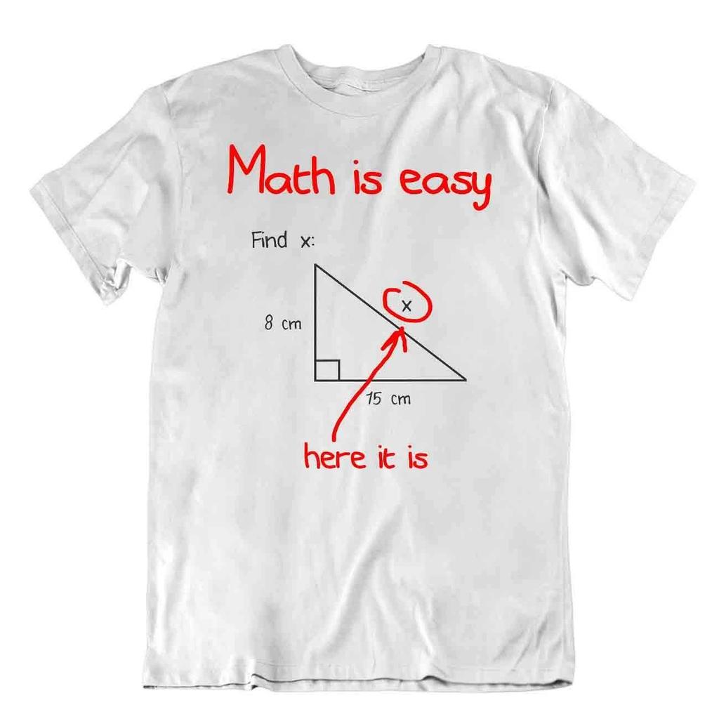 Math Is Easy Shirt Find The X Science Humor Joke T-Shirt Tee T