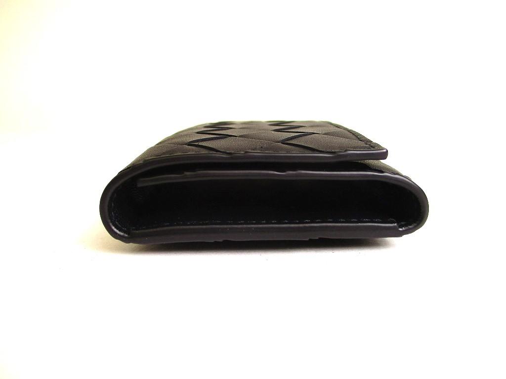 Authentic BOTTEGA VENETA Black Leather Silver H/W 6 Pics Key Cases #a120  Refurbished