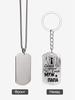 Stainless Steel Keychain and Necklace, Engraved with “World's Best Husband,Ideal Gift for Men, Couples, Boyfriend, Family & Friends