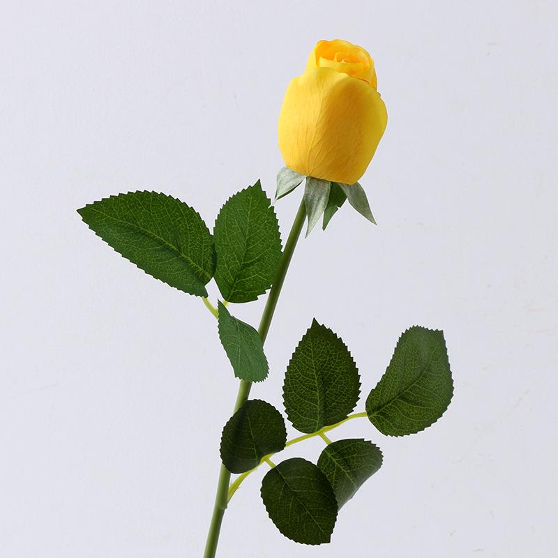 Simulation Rose Single Realistic Feel Moisturizing Rose Ins Wind Home Decoration Wedding Bouquet Rose Bud