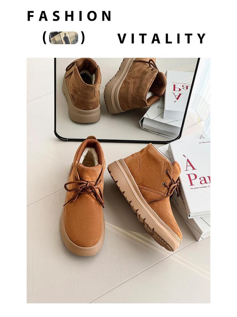 Men's Winter Casual Snow Boots with Velvet Lining