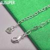 925 Sterling Silver Sweet Heart Side Chain Bracelet - Exquisite Gift Jewelry