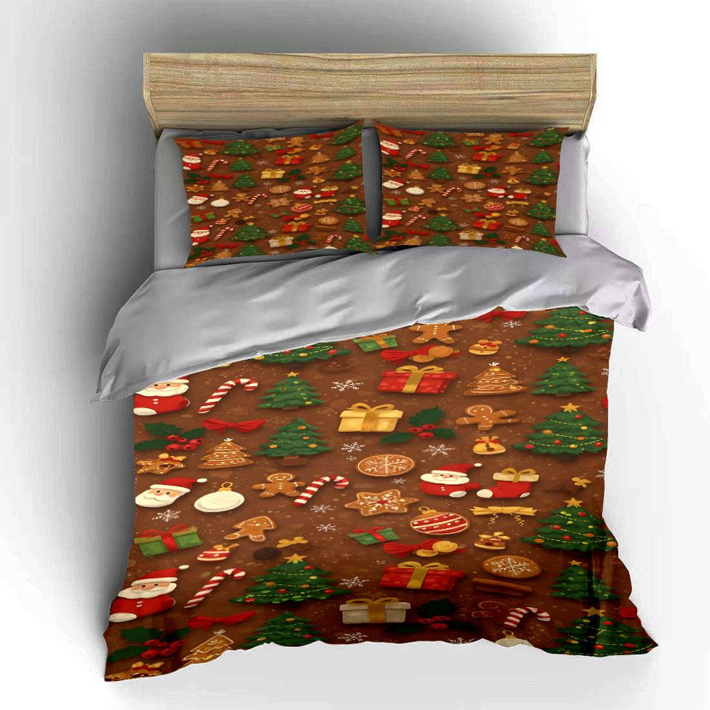 Festive Whimsy Wonderland Charm Bedding Sets Duvet Covers Pillowcases(1* Duvet Cover 2* Pillowcases Without Duvet Insert)