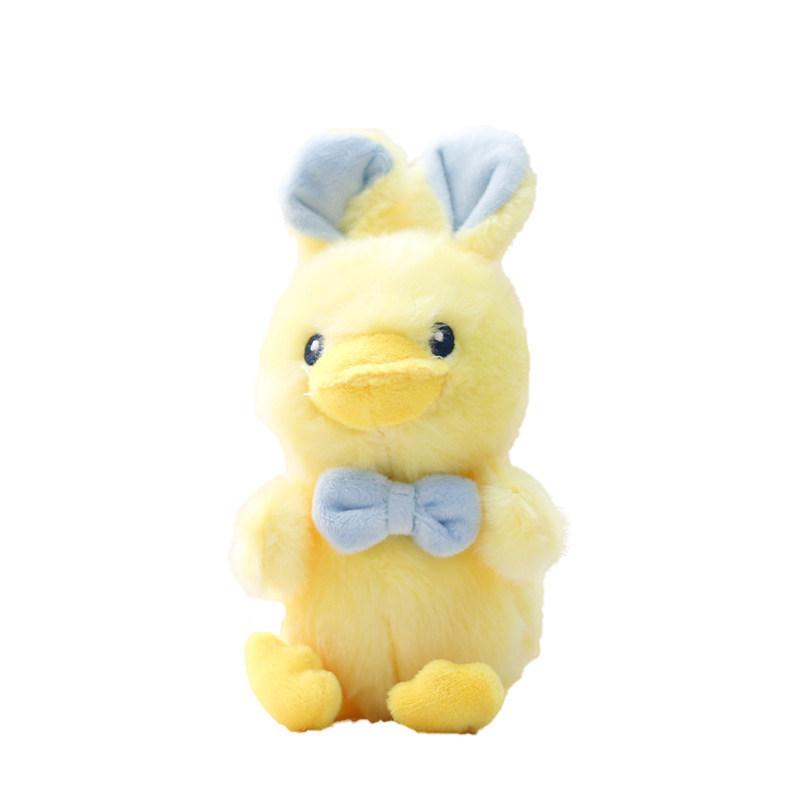 Plush Duck Toy With Butterfly Bow For Kids Girls Backpack Pendant Gift