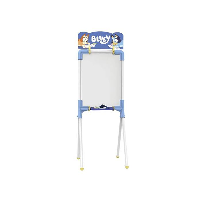 Tableau pour enfant 2 en 1 - Chicos - Double face - Réversible - Bluey - Métal et plastique - 98 cm hauteur